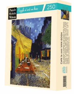 Puzzle Michèle Wilson - 250 Pièces - Café Le Soir - Van Gogh