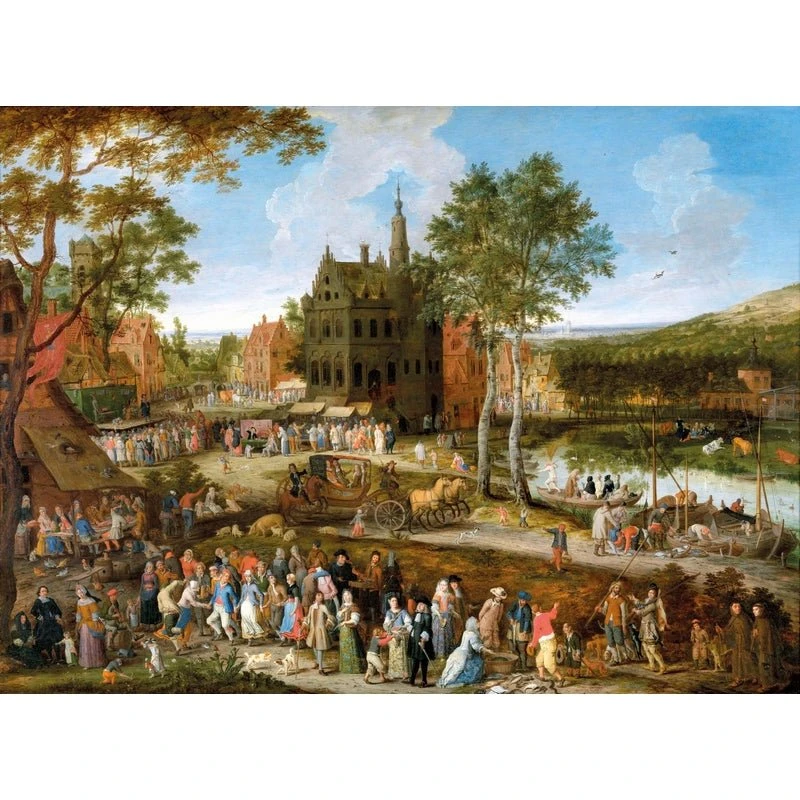 Puzzle MW - 1500 p - Kermesse flamande - GYSELS Puzzle MW - 1500 P - Kermesse Flamande - GYSELS -Rouge et Noir Magasin puzzle mw 1500 p kermesse flamande gysels puzzle en bois michele wilson 700838