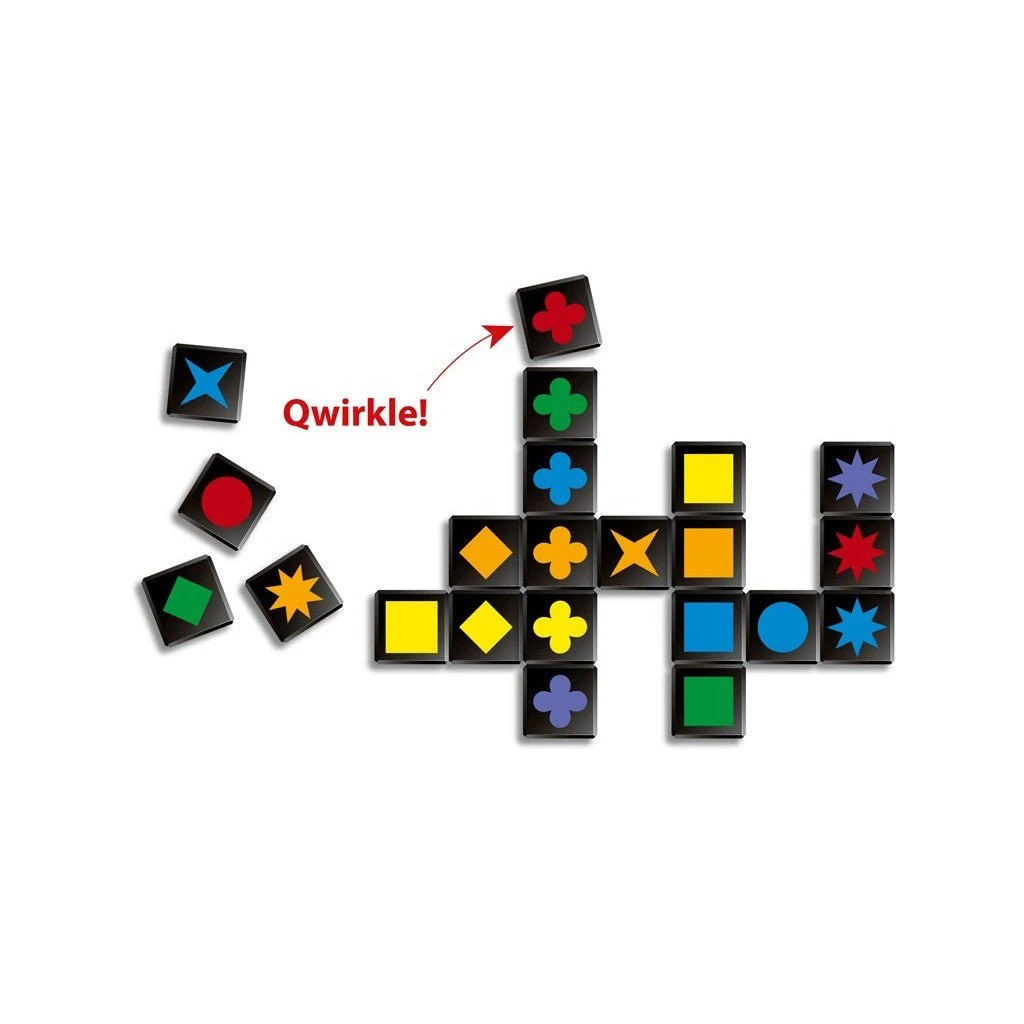 Qwirkle voyage Iello Qwirkle Voyage -Rouge et Noir Magasin qwirkle voyage jeu en bois de strategie jeu de voyage 492317