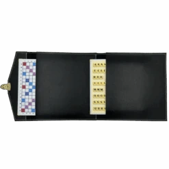 Scrabble Cuir Vegan - Magnétique - Noir -Rouge et Noir Magasin scrabble cuir vegan magnetique noir jeux de lettres et de chiffres cadeau bel objet 988015