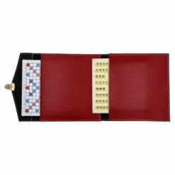 Scrabble Cuir Vegan - Magnétique - Rouge -Rouge et Noir Magasin scrabble cuir vegan magnetique rouge jeux de lettres et de chiffres cadeau bel objet 936388