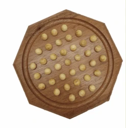 Solitaire Octogonal - Billes En Buis