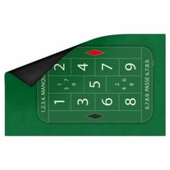 Tapis De Boule - Néoprène -Rouge et Noir Magasin tapis de boule neoprene jeu de casino tapis de roulette 918454