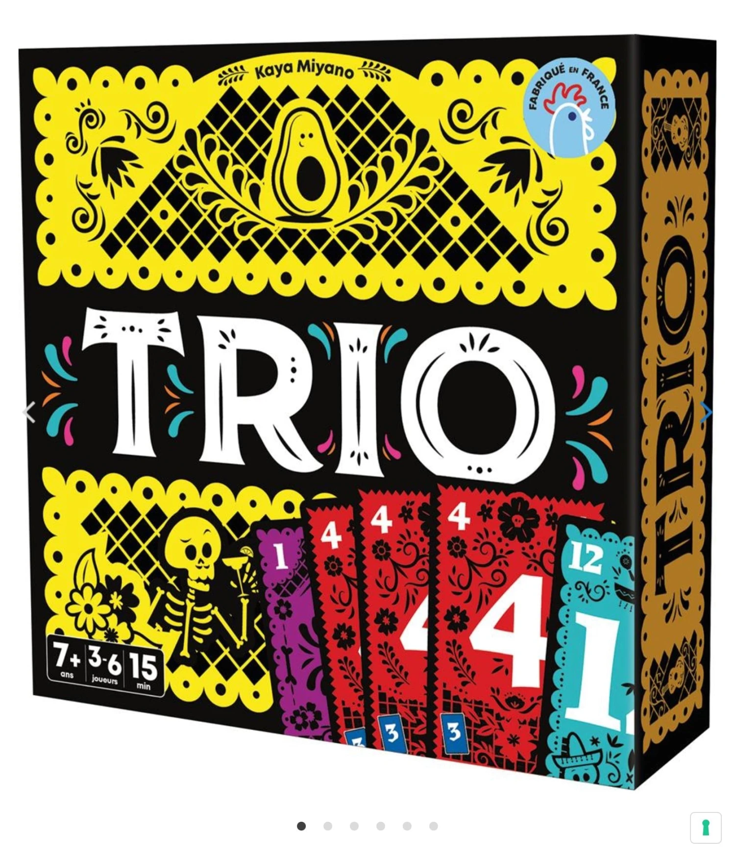 Trio ASMODEE Trio -Rouge et Noir Magasin trio jeu de plateau de strategie dambiance enfants cadeau 12a 236853